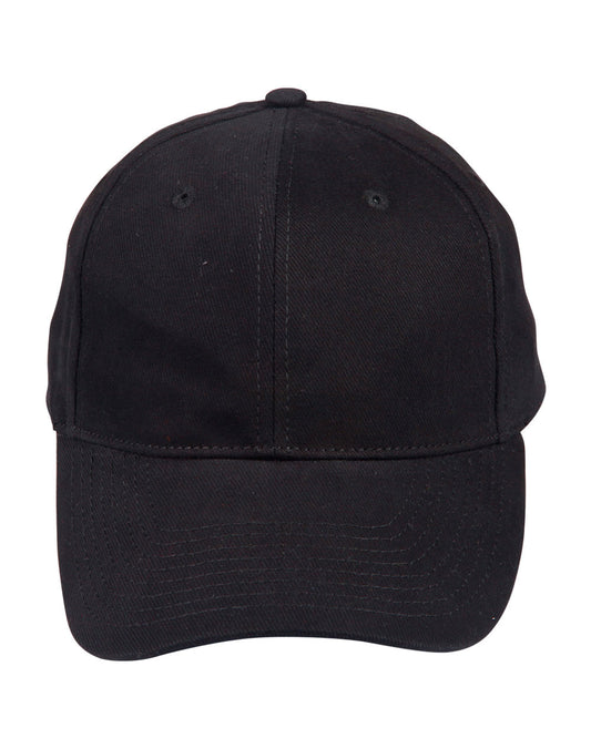 HEAVY BRUSHED COTTON CAP - Black