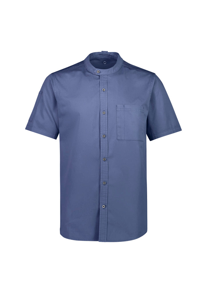 Mens Salsa Short Sleeve Chef Shirt - back