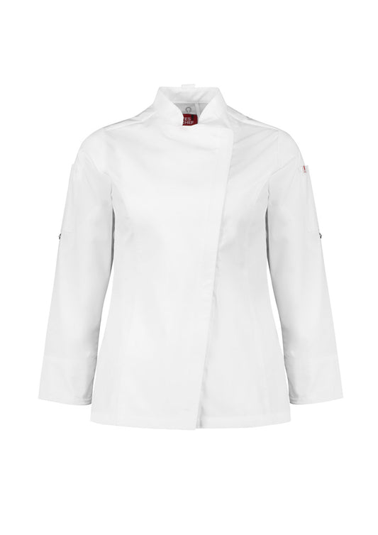 Womens Alfresco Long Sleeve Chef Jacket - back