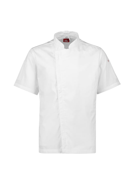 Mens Alfresco Short Sleeve Chef Jacket - back