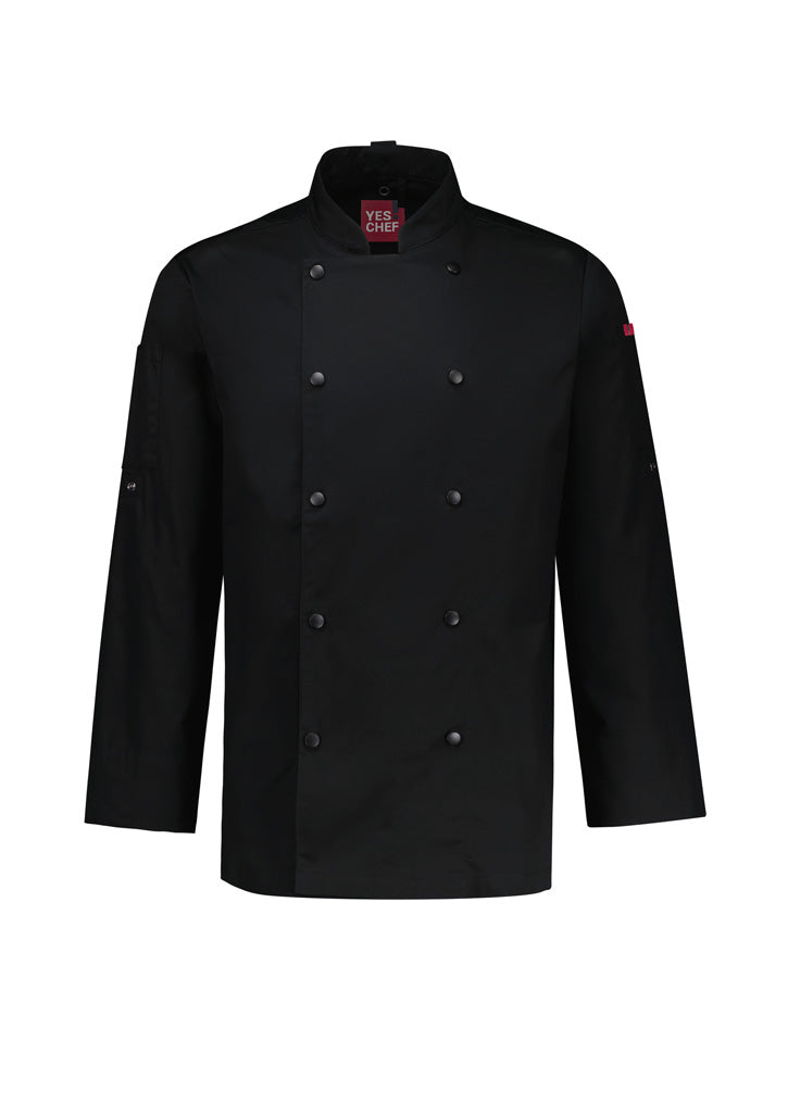 Mens Gusto Long Sleeve Chef Jacket - back