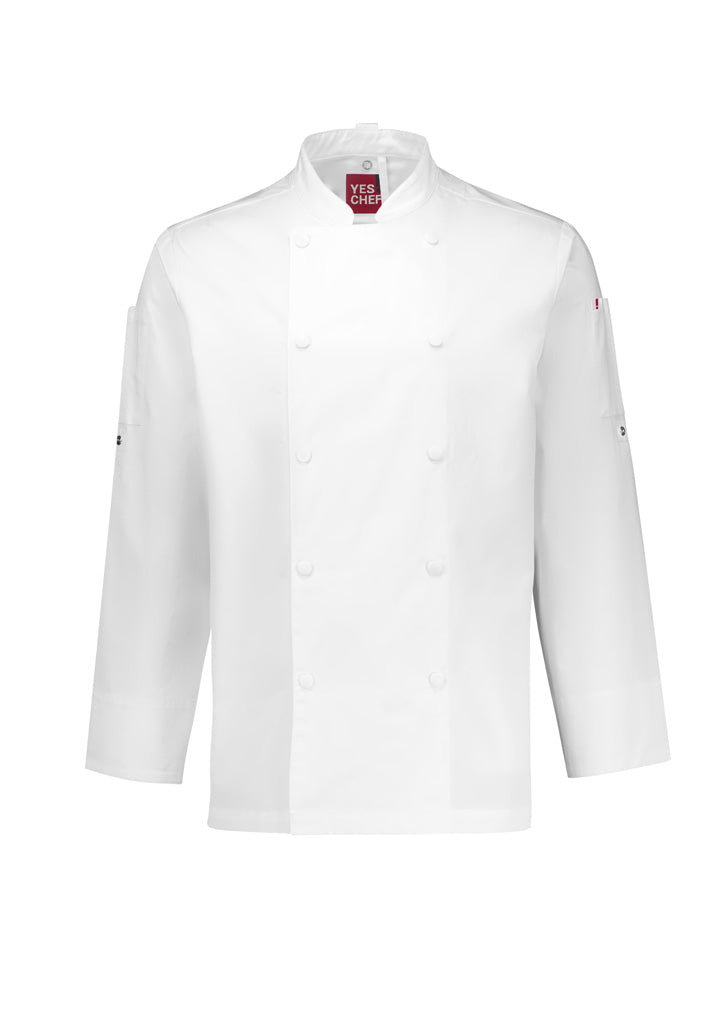 Mens Gusto Long Sleeve Chef Jacket - back