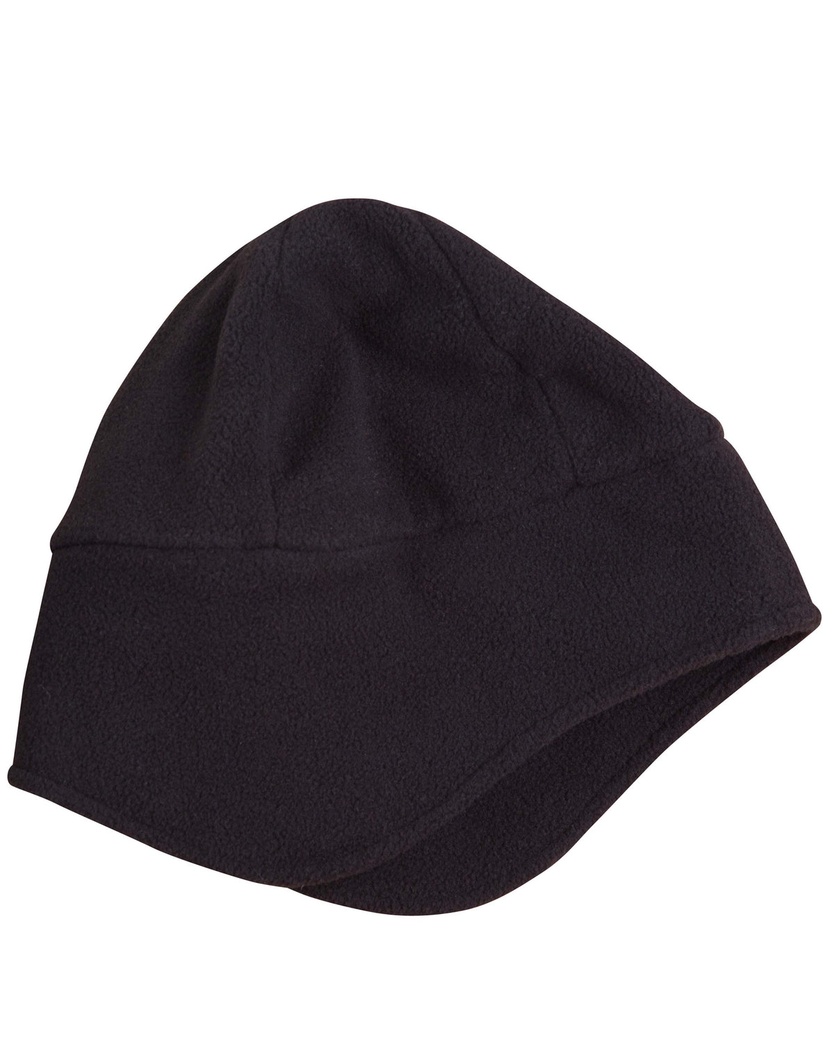 Ear Cover Polar Beanie - Black