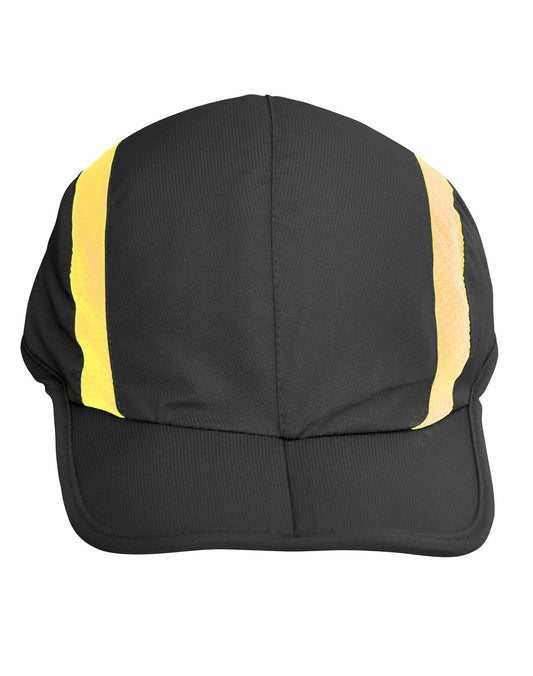 Sprint foldable cap - Black.Gold