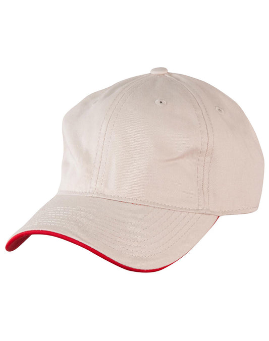 Underpeak Contrast Colour Cap - Sand.Red
