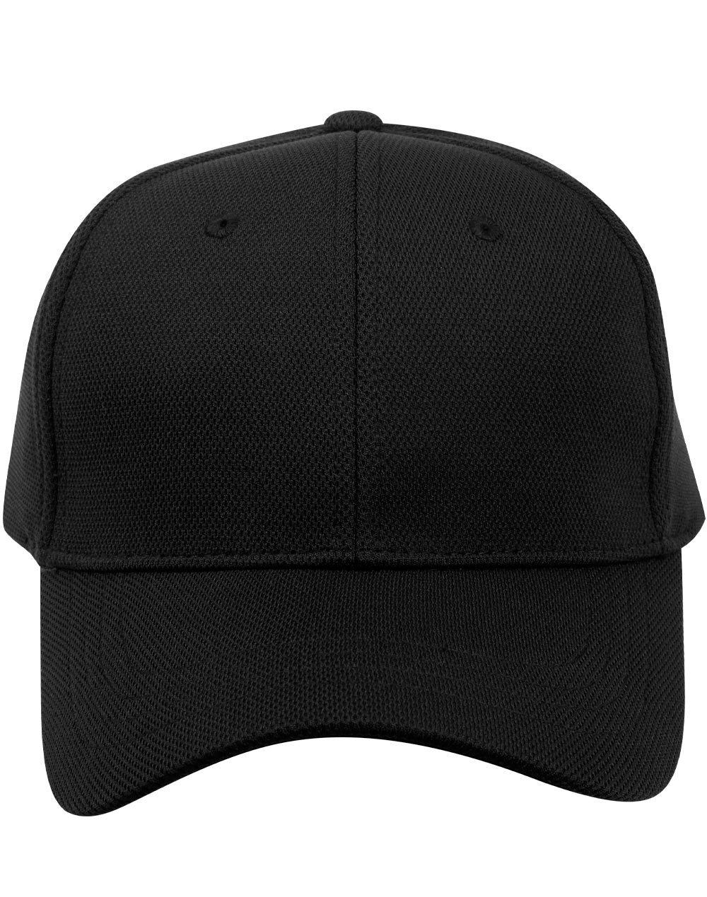 Pique mesh structured cap. - Black
