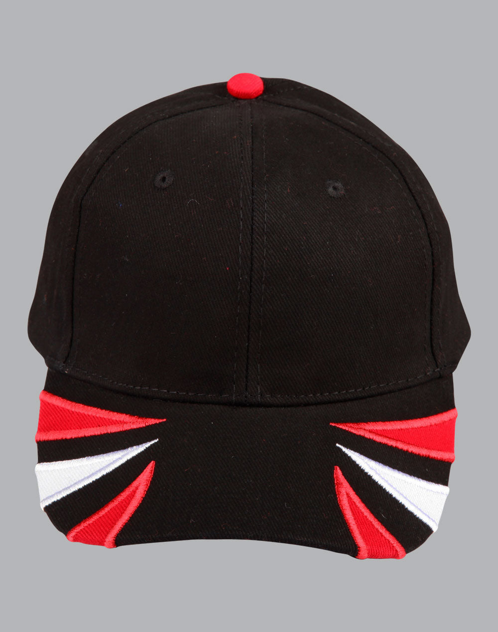 Spider cap H/B/C tri-color - Black.White.Red