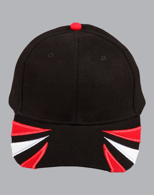 Spider cap H/B/C tri-color - Black.White.Red