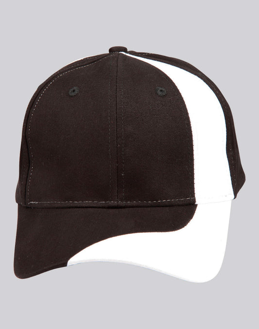 B/C/T baseball cap stripe - Black.White