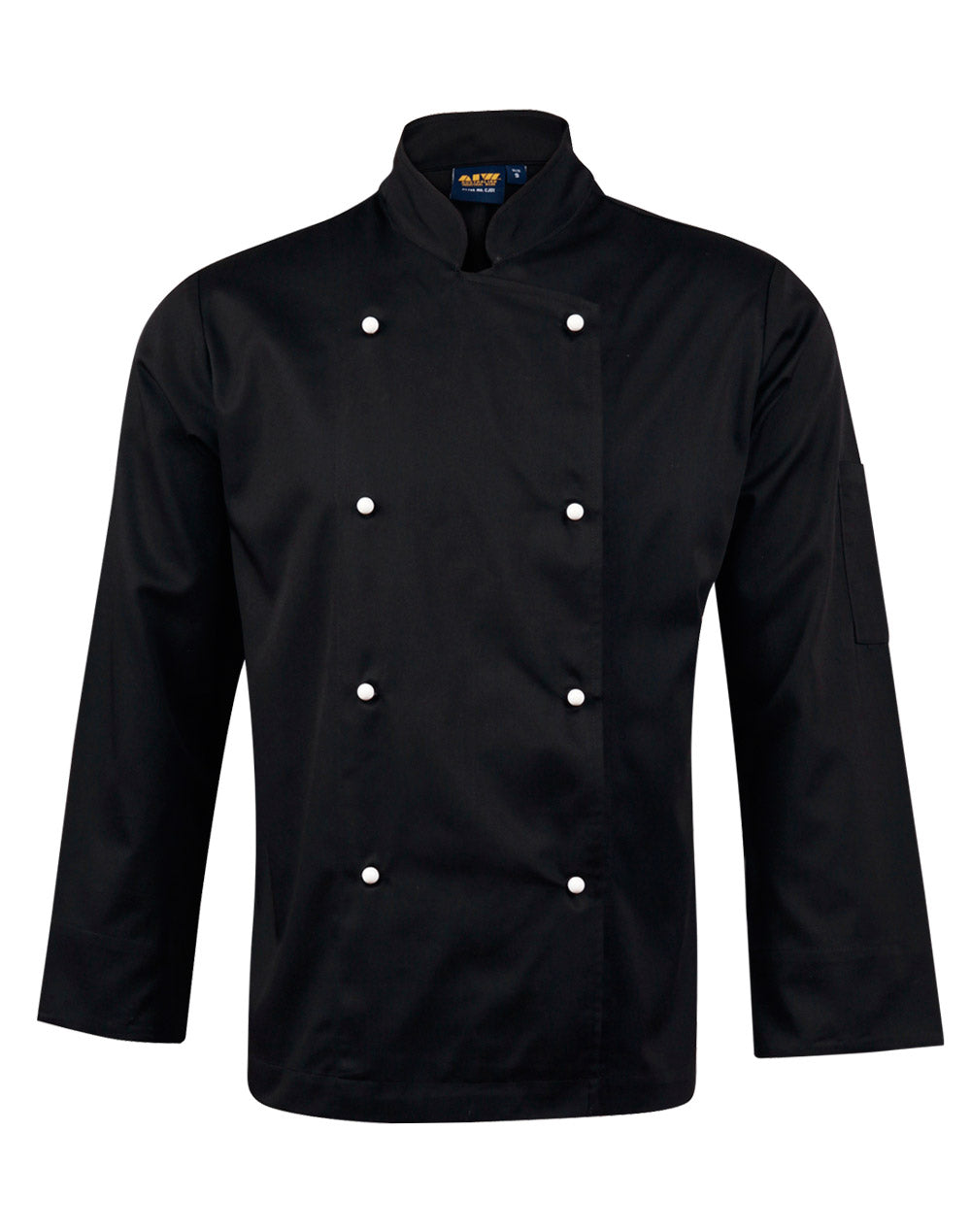 Chef's Jacket Long Sleeve - Black