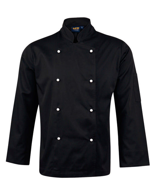 Chef's Jacket Long Sleeve - Black