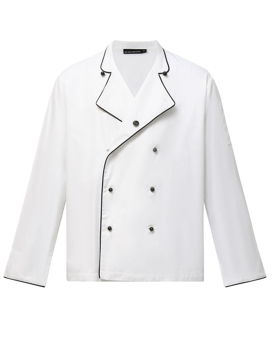 Unisex Executive Chef Jacket - White.Black