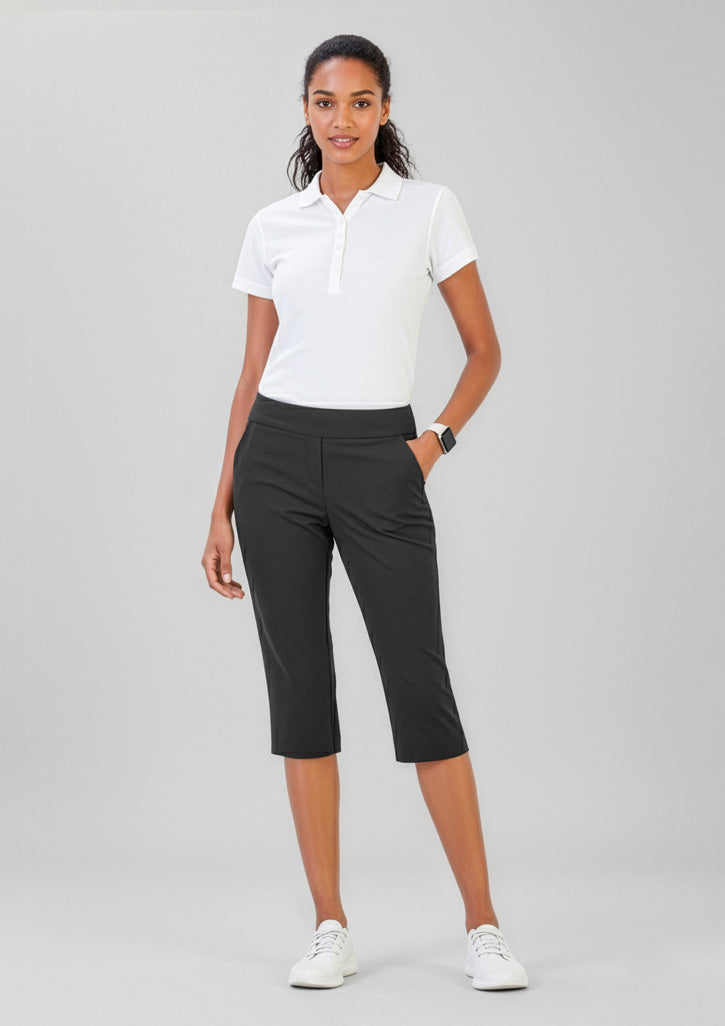 Womens Jane 3/4 Length Stretch Pant - Black