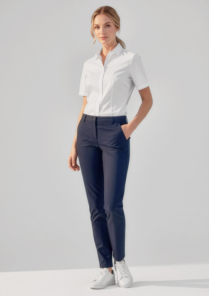 Womens Comfort Waist Slim Leg Pant - Navy