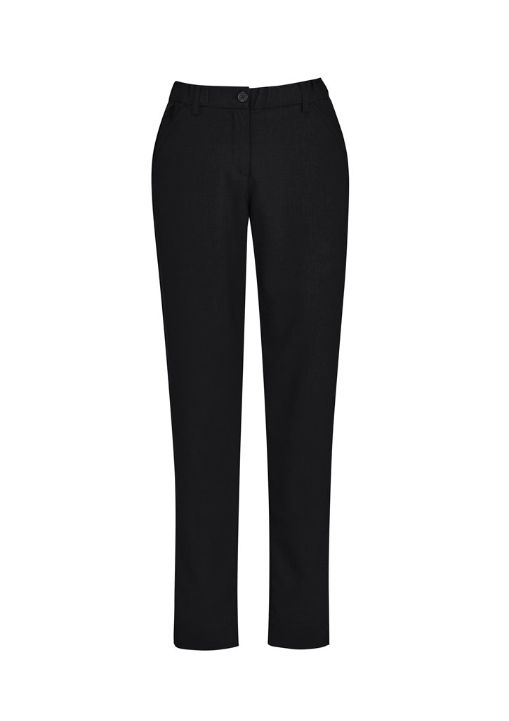 Womens Comfort Waist Slim Leg Pant - Black