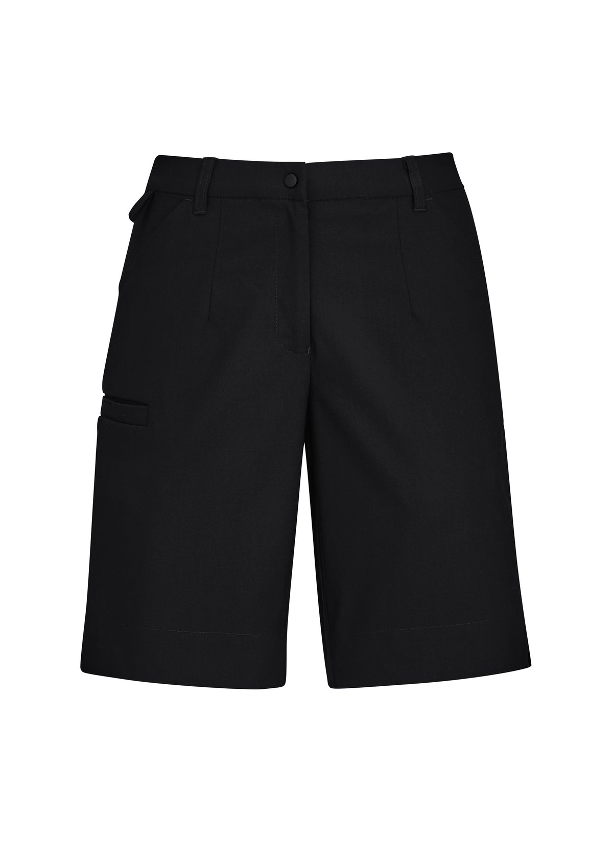 Womens Comfort Waist Cargo Short - Black