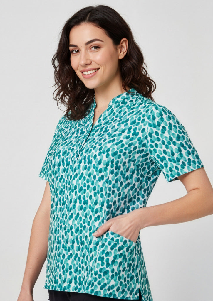 Womens Florence Stardust Print Tunic - Teal
