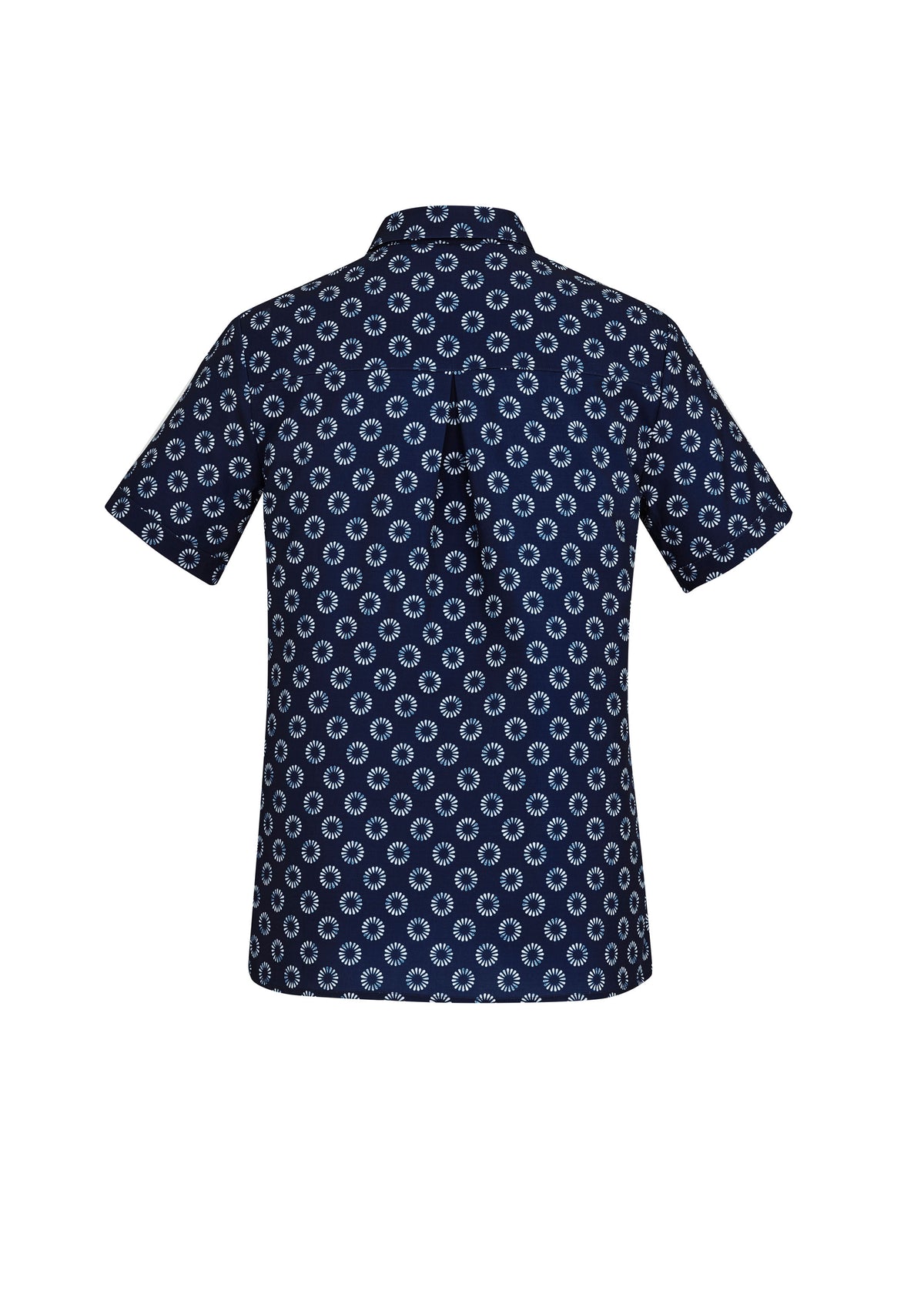Womens Florence Daisy Print Short Sleeve Shirt - back