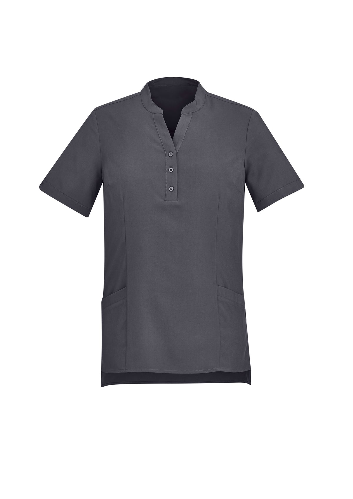 Womens Florence Plain Tunic - Charcoal