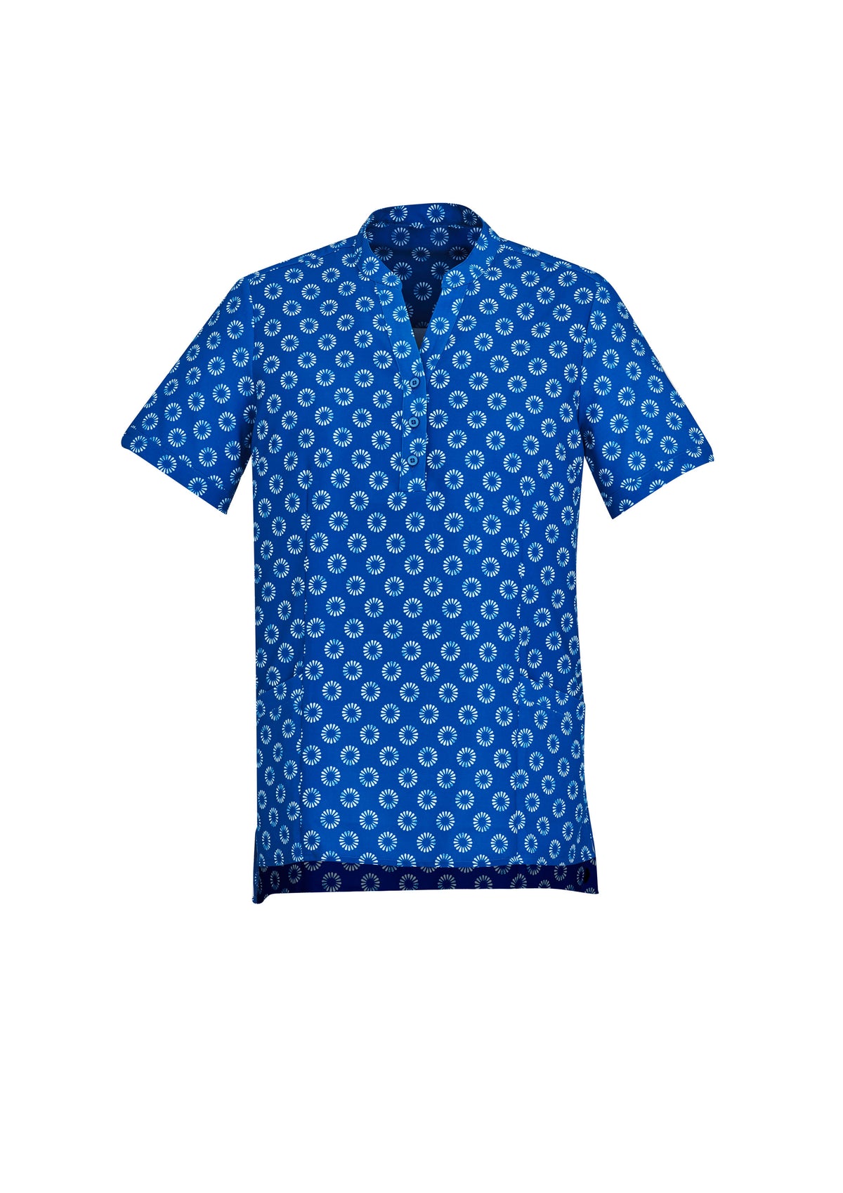 Womens Florence Daisy Print Tunic - Electric Blue