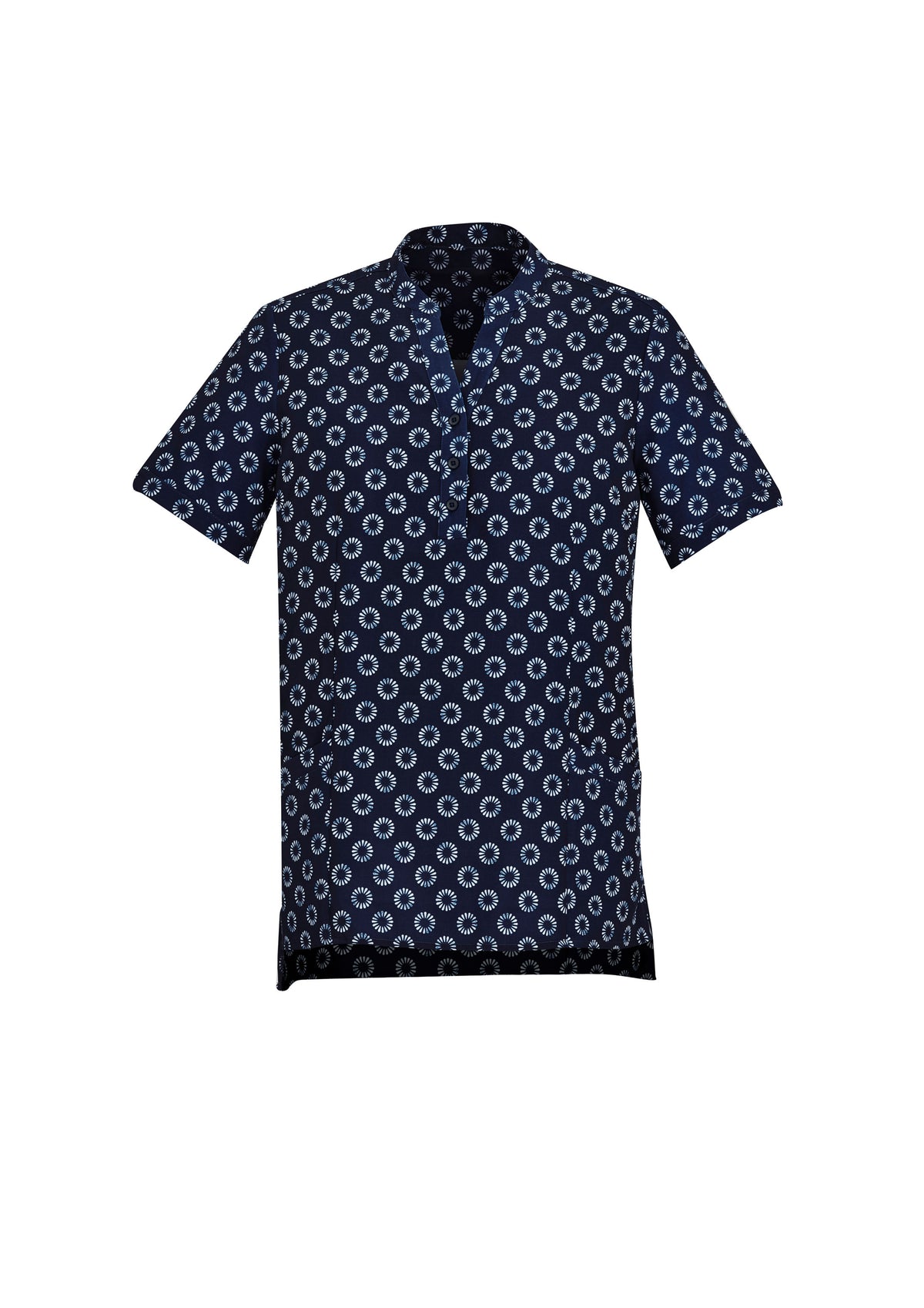 Womens Florence Daisy Print Tunic - Navy