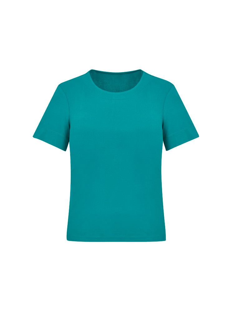 Womens Marley Short Sleeve Jersey Top - Teal