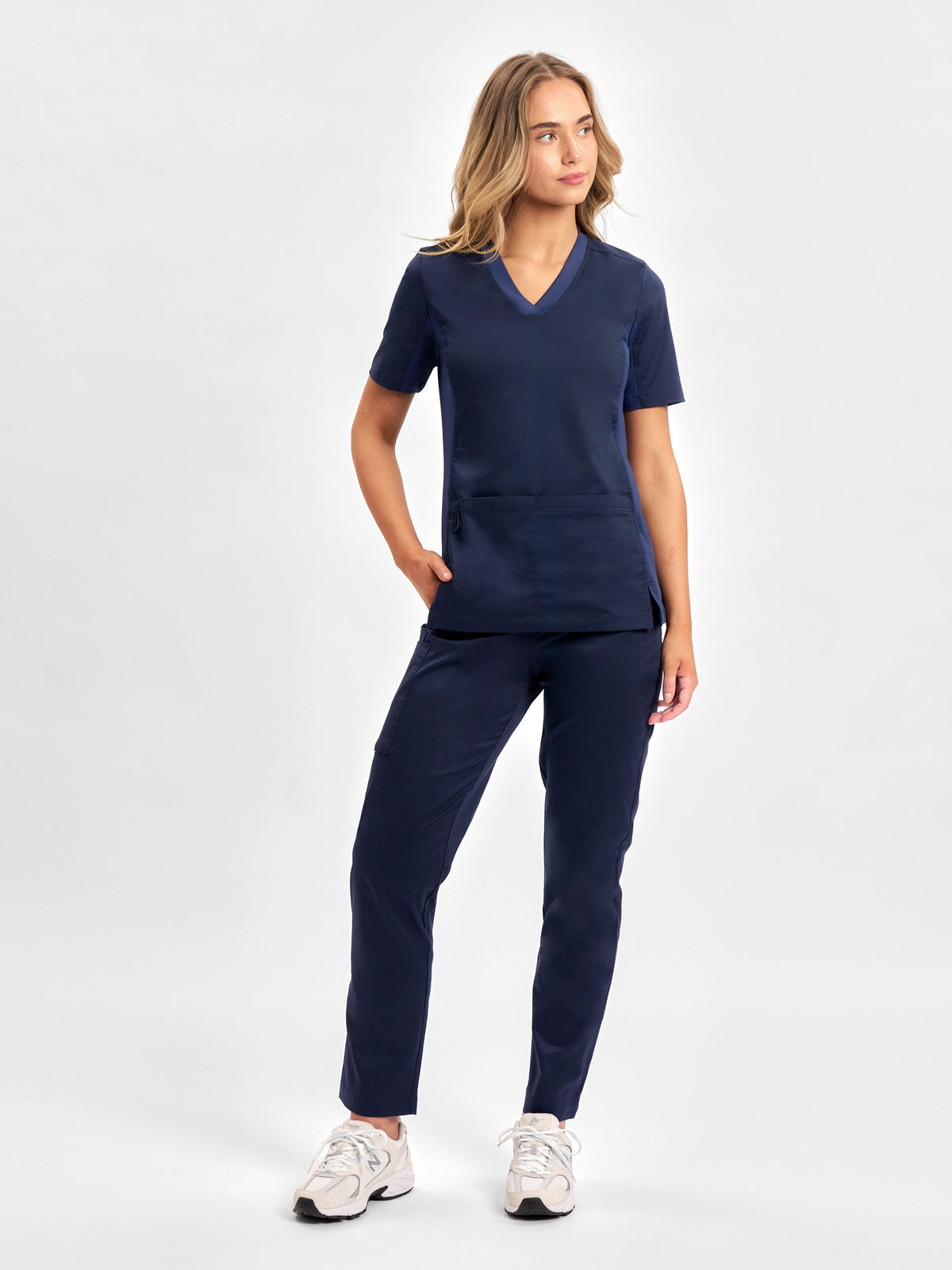 Riley Womens Straight Leg Scrub Pant - Midnight Navy