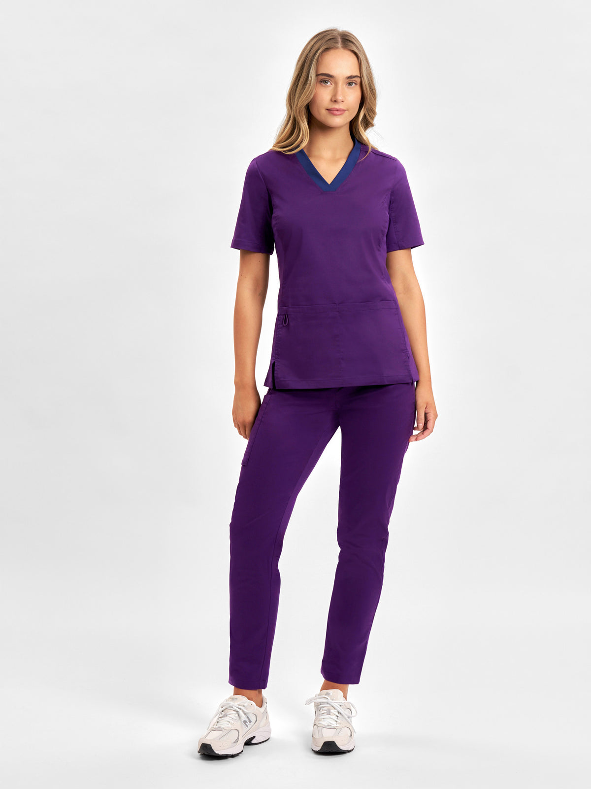 Riley Womens Straight Leg Scrub Pant - Purple