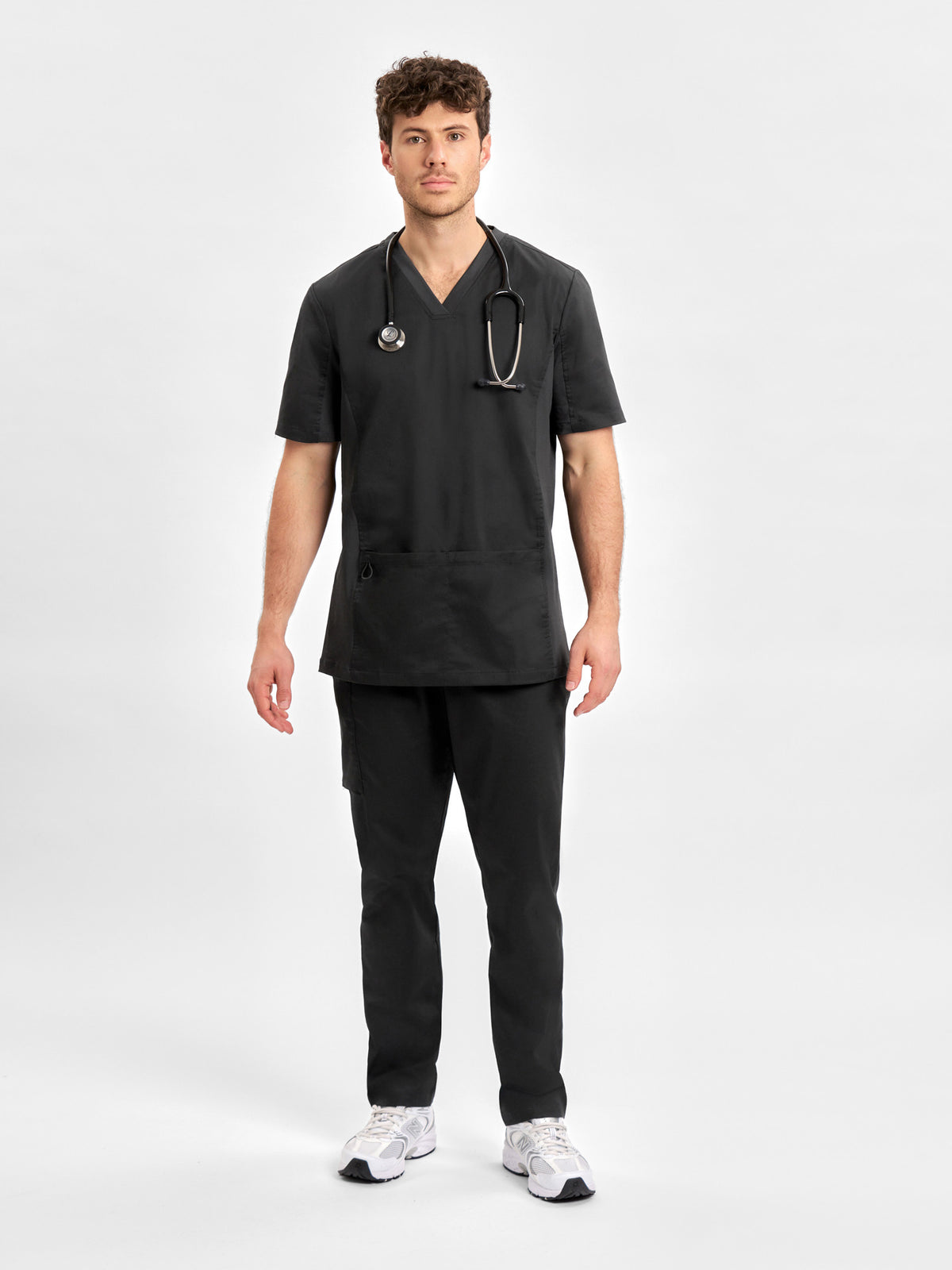 Riley Mens Straight Leg Scrub Pant - Black