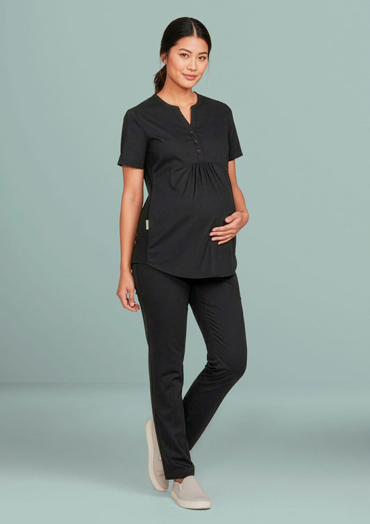 Rose Womens Maternity Scrub Pant - Black