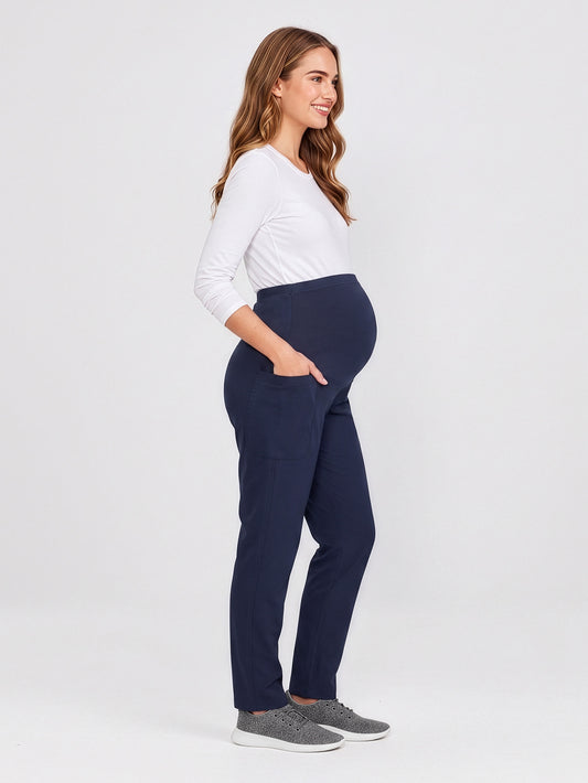 Rose Womens Maternity Scrub Pant - Midnight Navy