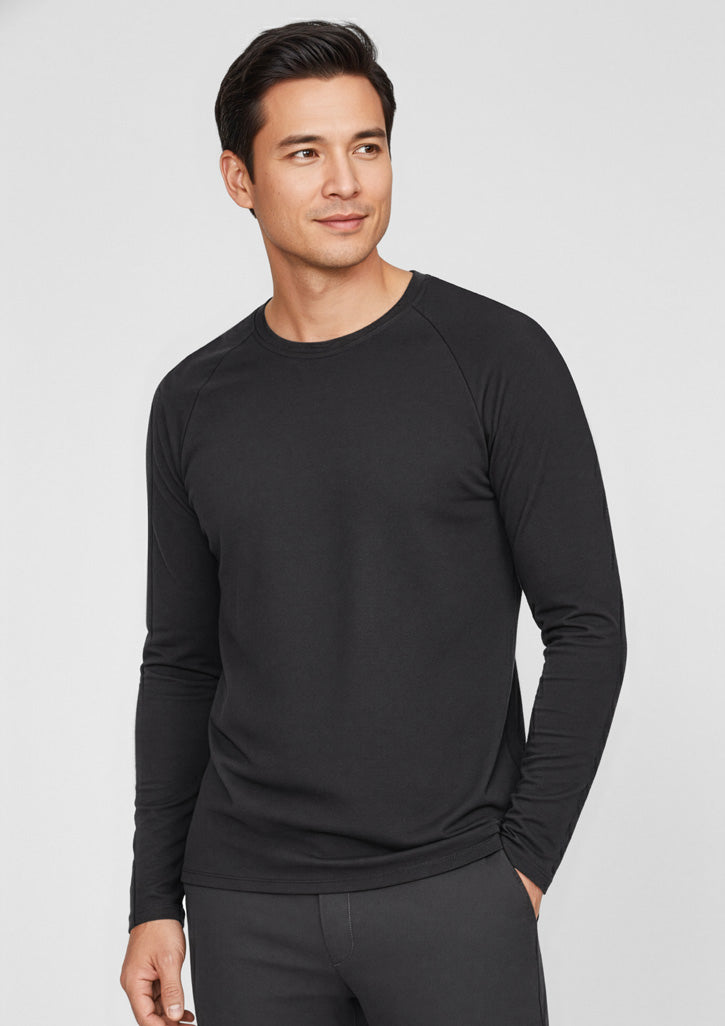 Mens Performance Long Sleeve Tee - Black