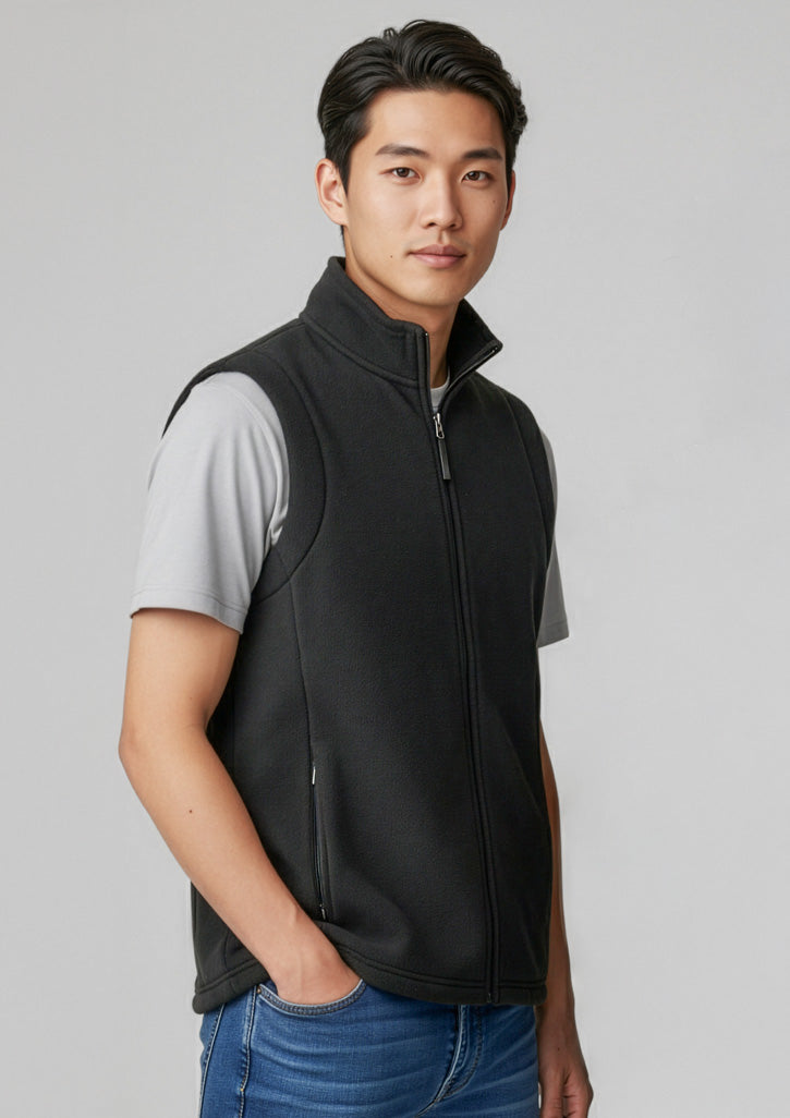 Mens Plain Vest - Black