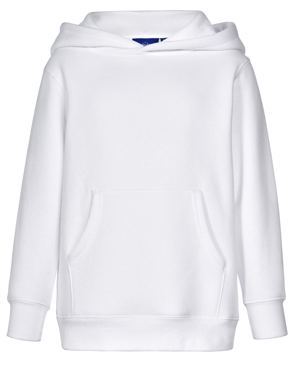 Kids' Close Front  Contrast Fleecy Hoodie