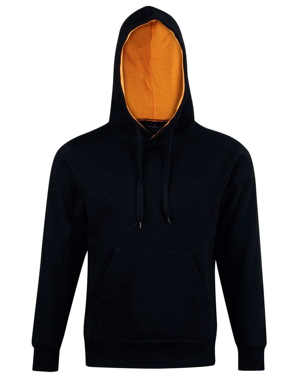 Adult's Close Front  Contrast Fleecy Hoodie