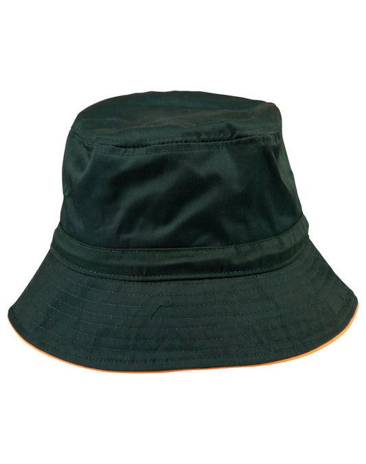 Bucket hat sandwitch+toggle - Bottle.Gold