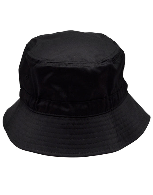 Bucket hat with toggle - Black