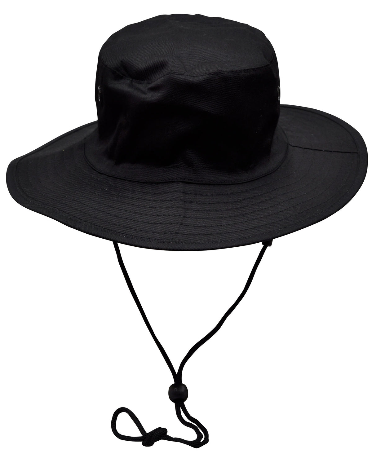 Surf hat with clip on chin strap - Black