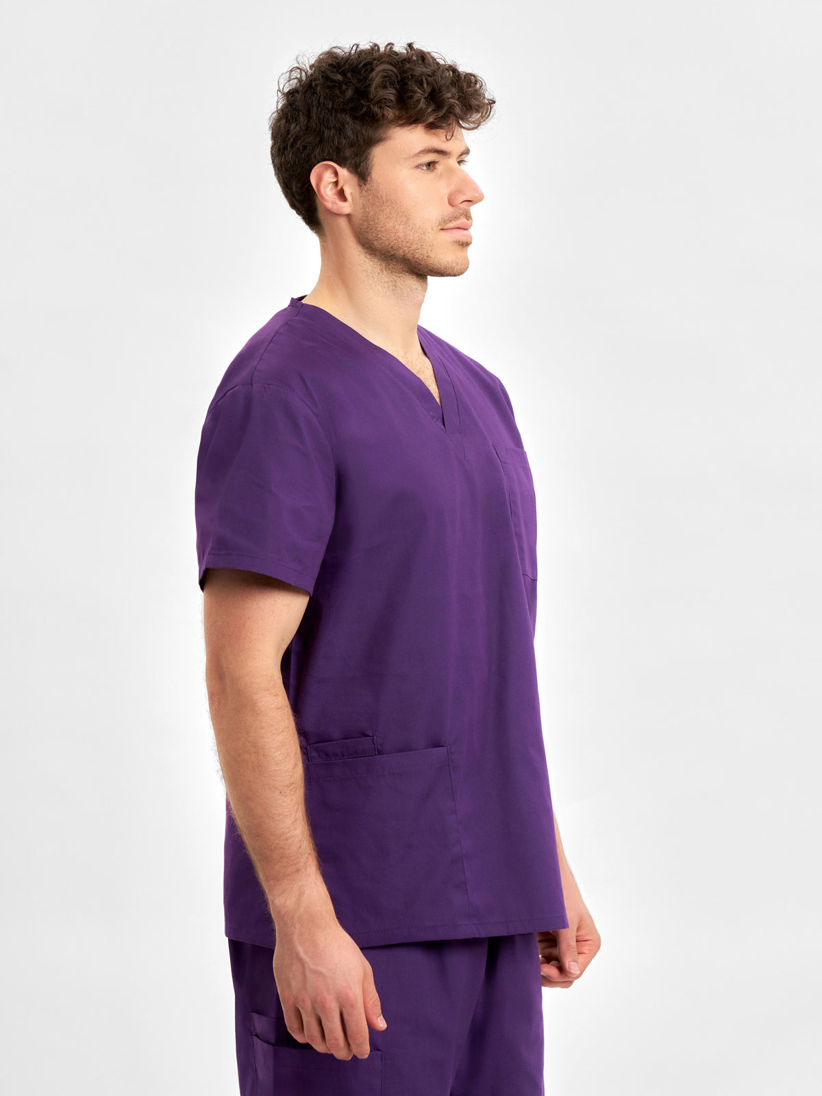 Classic Unisex Scrub Top - Purple