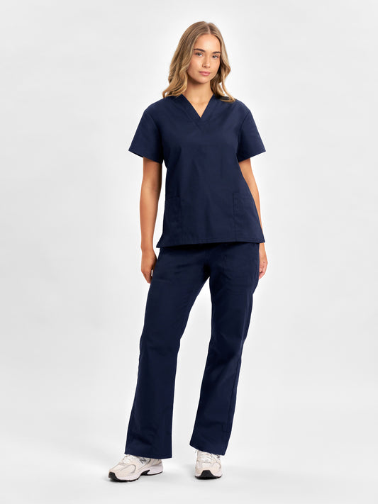 Classic Womens Scrub Pant - Navy