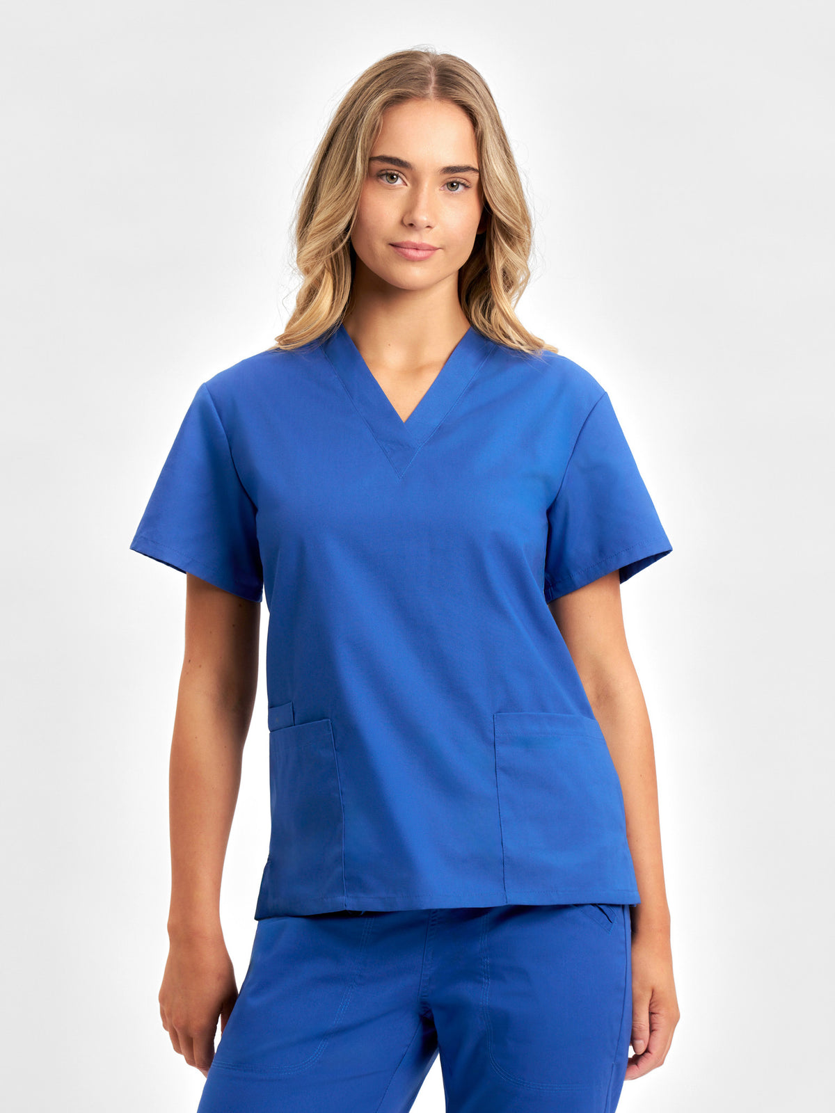 Classic Womens Scrub Top - Royal