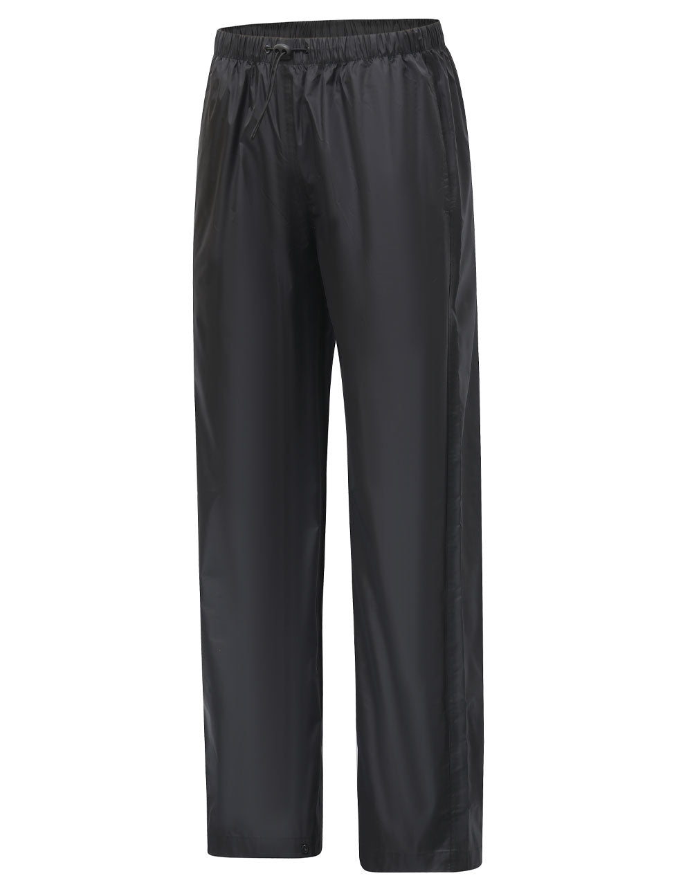 Light Weight Nylon Waterproof Rain Pants - Black
