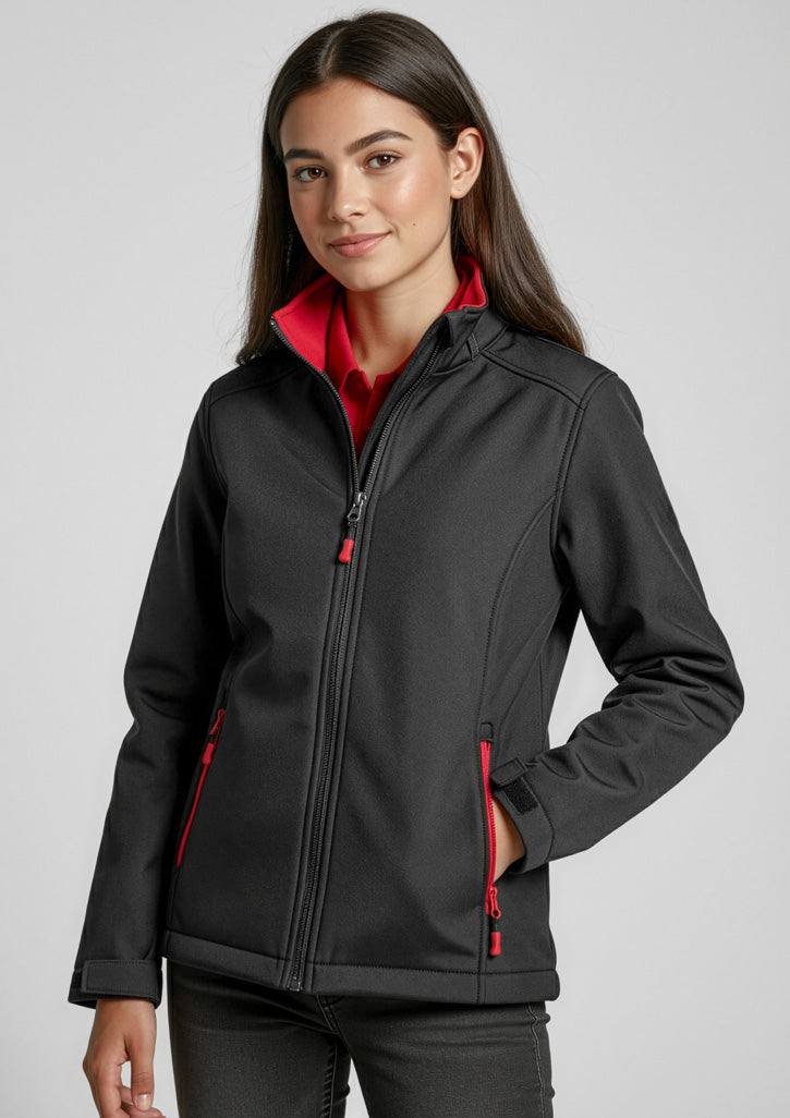 Kids Geneva Jacket - Black/Red