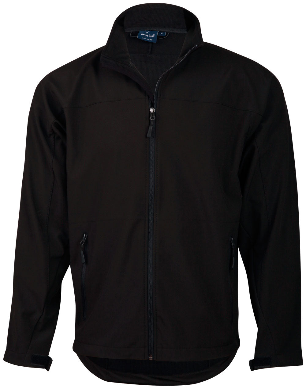 Men's Softshell Contrast Jacket - Black.Black