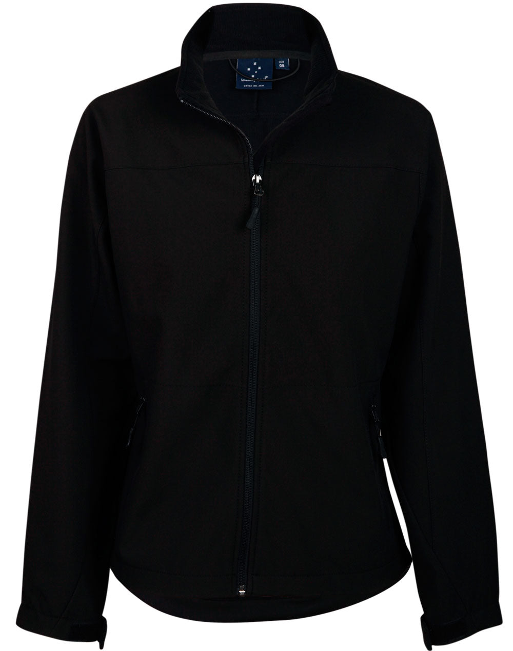 Ladies' Softshell Contrast Jacket - Black.Black