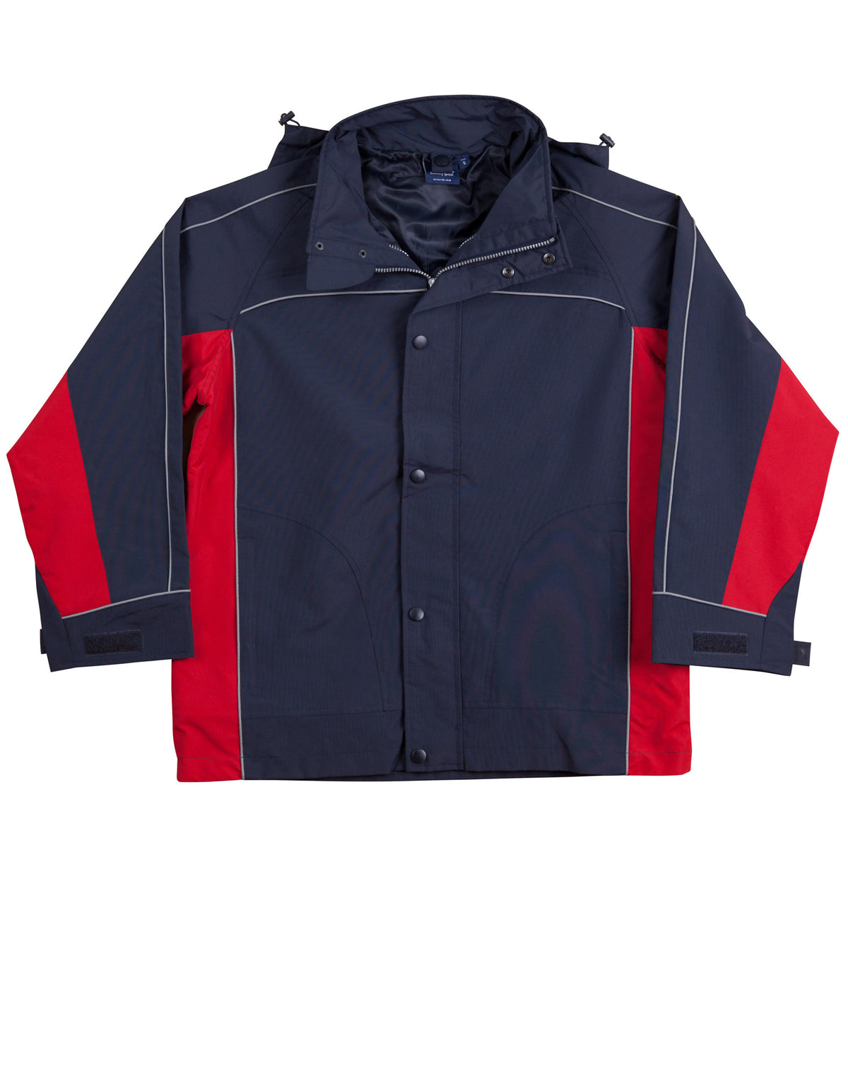 3 in 1 Jacket, silver relective piping