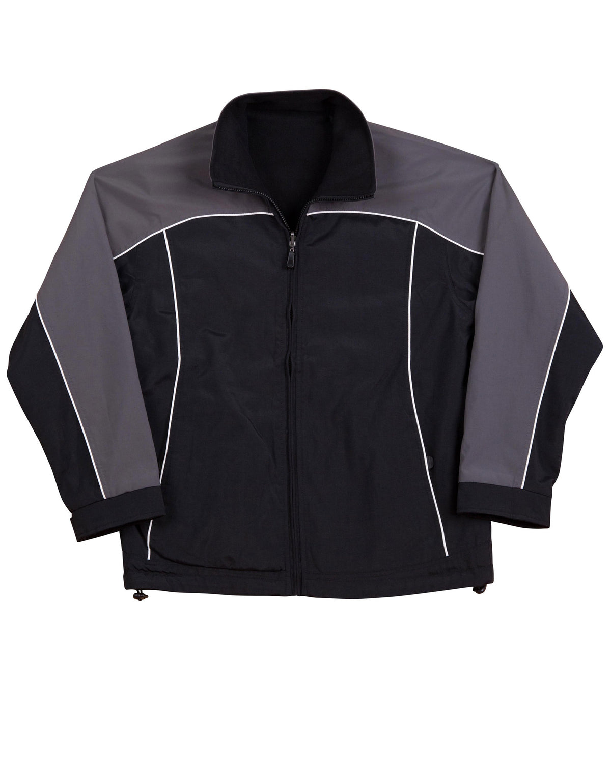 Reversible jacket contrast colors - Black.White.Grey