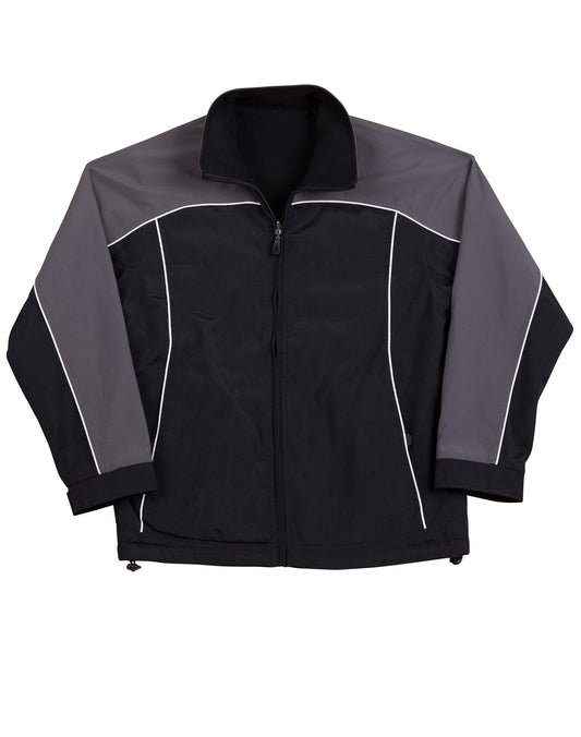 Reversible jacket contrast colors - Black.White.Grey