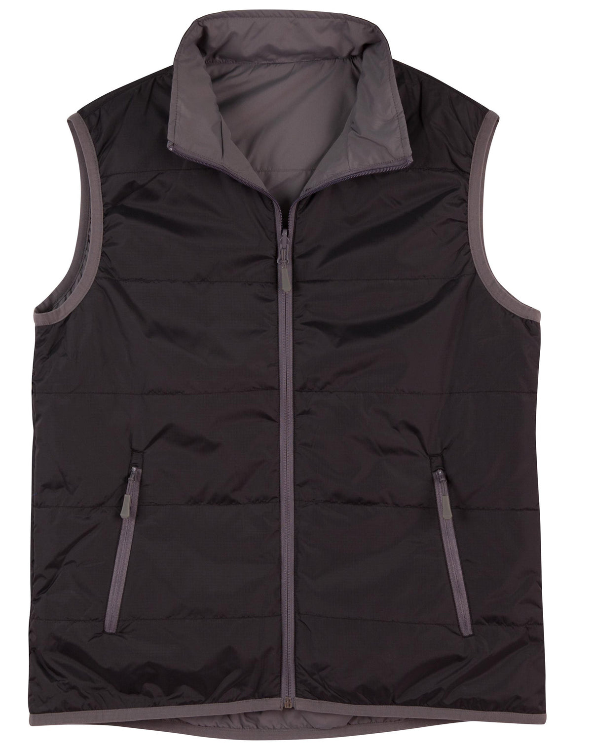 Ladies' Versatile Vest - Black.Grey