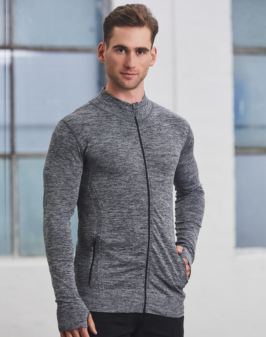 Unisex Seamless Heather Jacket - Black